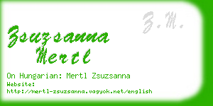 zsuzsanna mertl business card